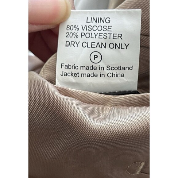 Harris Tweed Sport Coat Blazer 44 Beige Multicolor Handwoven Wool Old Money - Picture 9 of 16